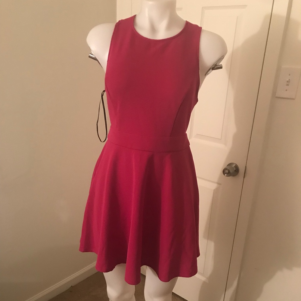 💖Hot pink forever 21 flowy dress